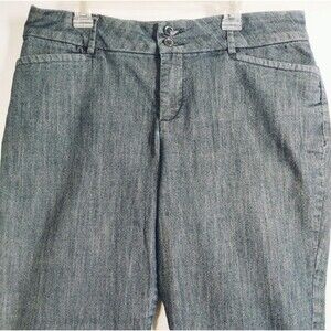 Lee Pants Women's 12S Regular Fit Straight Leg Mid Rise Pockets Zip Career